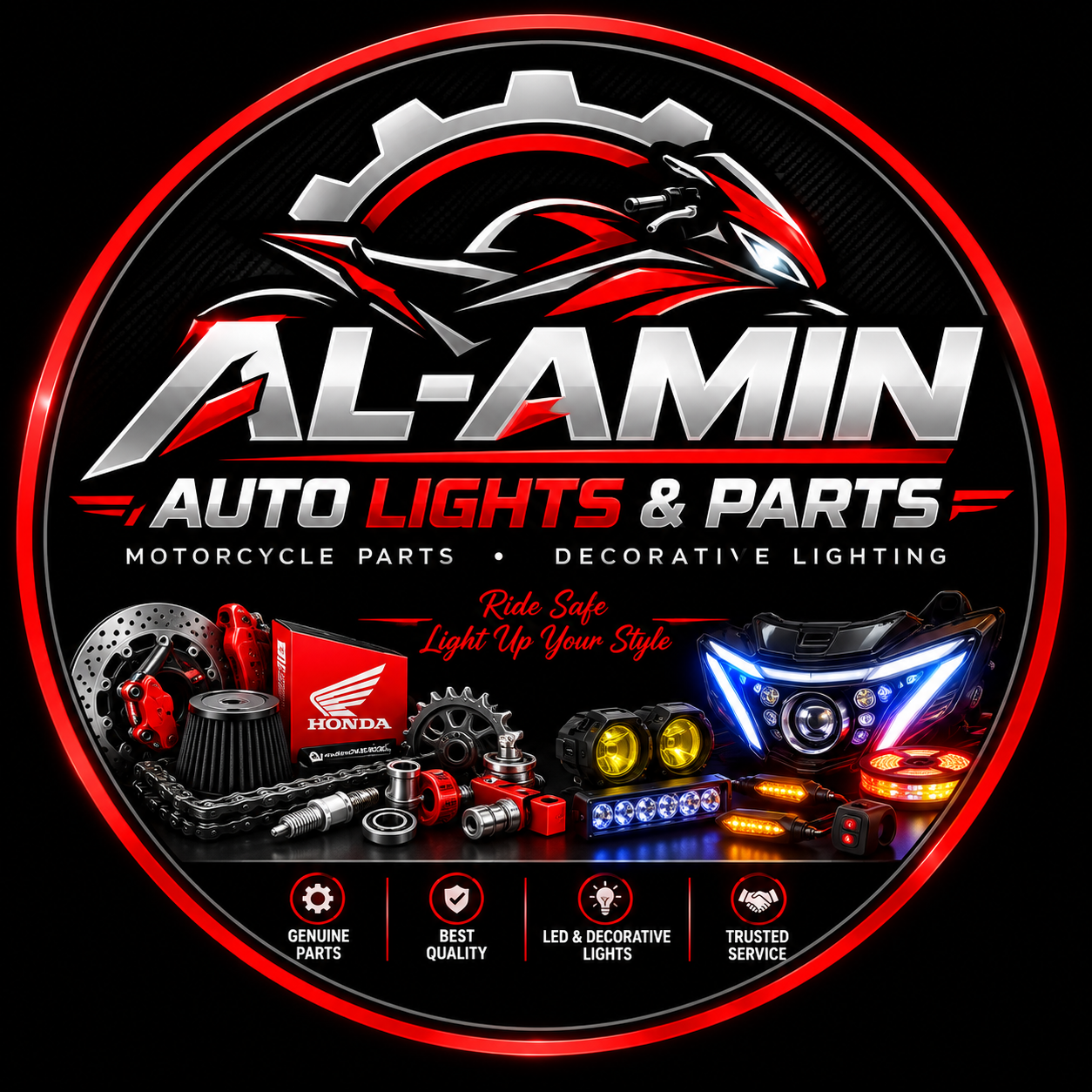 AL-AMIN AUTO LIGHTS & PARTS logo